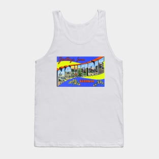 Greetings from Moultrie, Georgia - Vintage Large Letter Postcard Tank Top